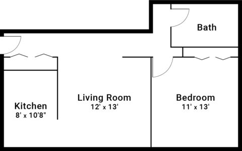 1 Bed / 1 Bath / 690 ft² / Rent: $1,200